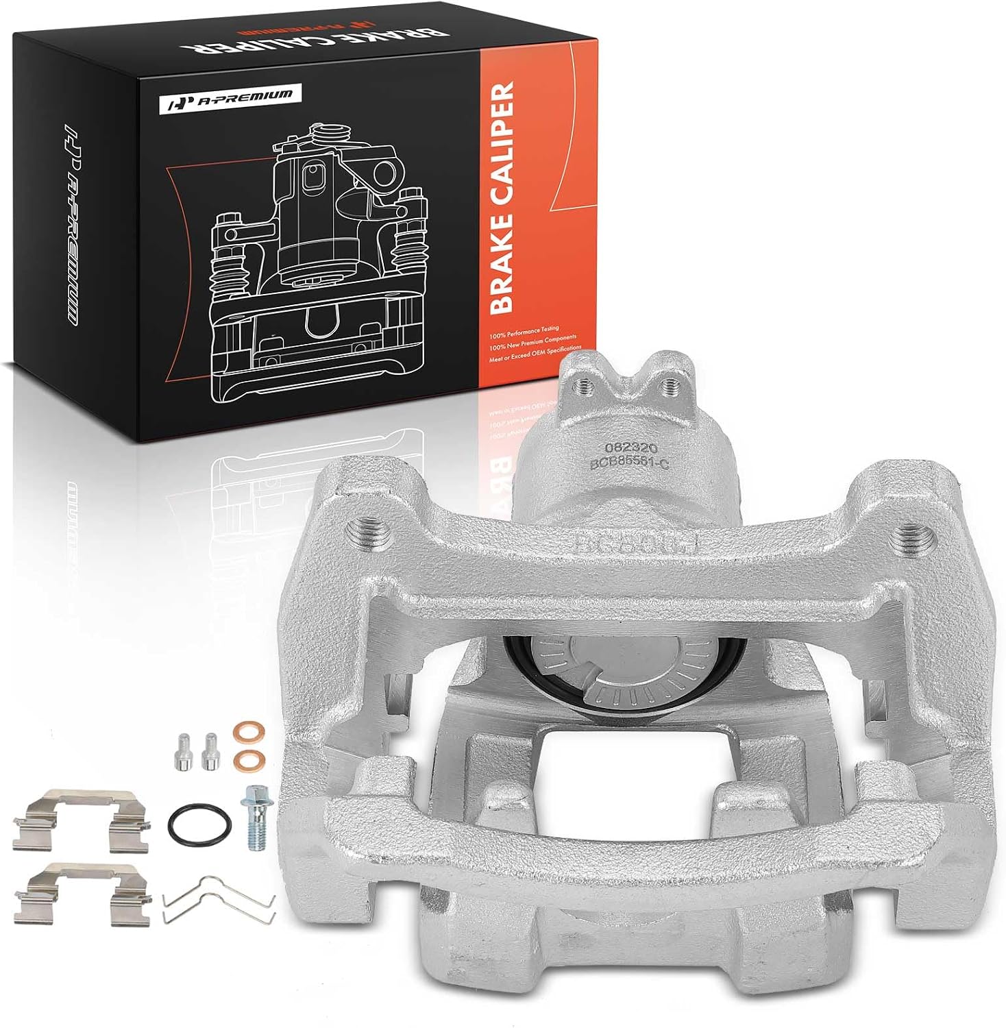 A-Premium Rear Right Passenger Side Disc Brake Caliper with Bracket | Compatible with Chevrolet Camaro 2016 2017 2018 2019 2020, Corrosion-resistant, Direct-fit