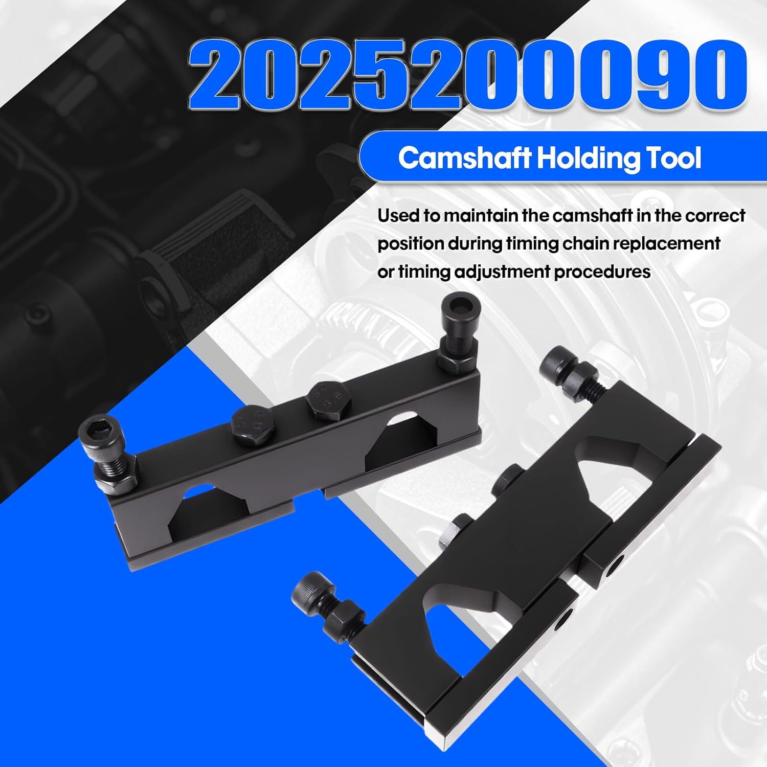 3.6L Pentastar Engine Camshaft Phaser Timing Chain Tool Crankshaft Pulley Wrench Fit for Jeep, for Dodge, for Chrysler, for Ram 2011-2019 Replaces 10200A 10202A 10369A 2025200090 10198A