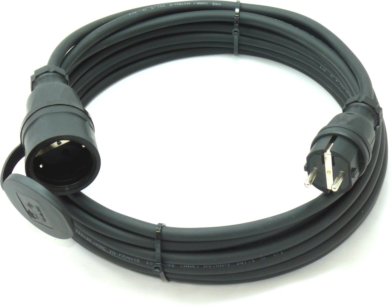 Schutzkontakt Verlängerung H07RN-F 3G1,5 3x1,5 Vollgummi PCE IP44 45m