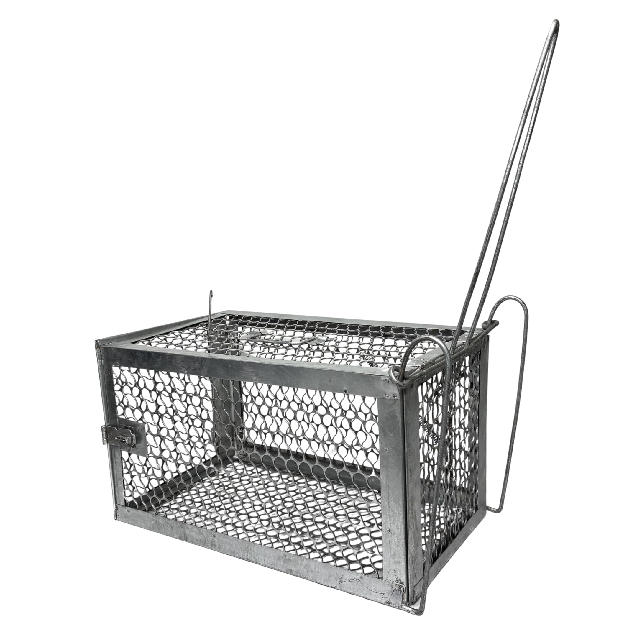 Desi Point Heavy-Duty Big Bandicoot Trap Cage | Ghoos Pinjara | Metal Rodent Catcher | Large Metal Rodent Trap for Farm Garden Warehouse | Long Lasting & Reusable-image-3