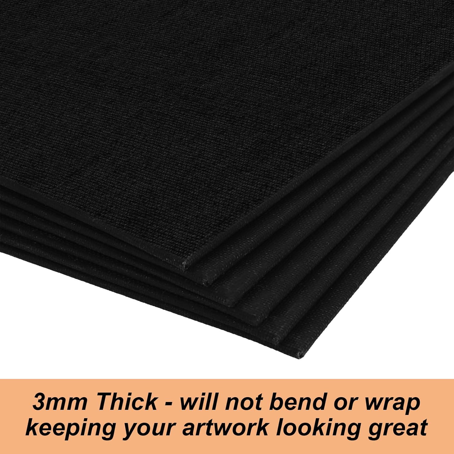 24 Pack Black Canvas for Painting, 8x10 Inch Canvas Panels Painting Canvases for Oil, Acrylic, Watercolor Paint