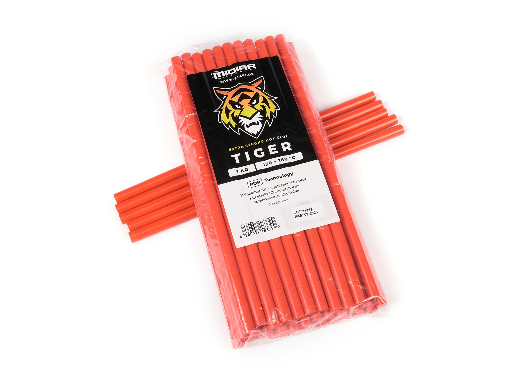 TIGER – la migliore colla a caldo della nostra gamma, specifica per la riparazione di danni da grandine, PDR, stick di colla a caldo