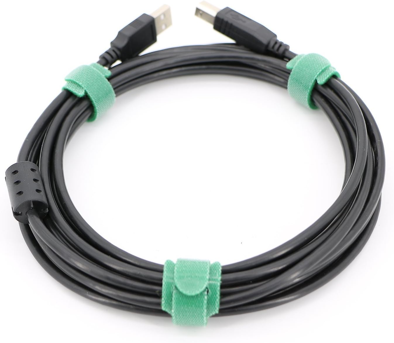 Pasow 100pcs Reusable Fastening Cable Ties Adjustable Wire Management 7 Inch (Green)