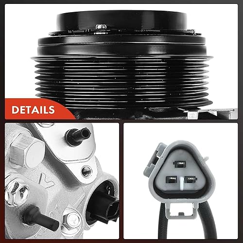 Miniatura 8 de A-Premium Compresor de A/C con embrague compatible con Toyota RAV4 3.5L 2006-2012, Venza 3.5L 2009-2016 y Lexus ES350 3.5L 2007-2012, compresor