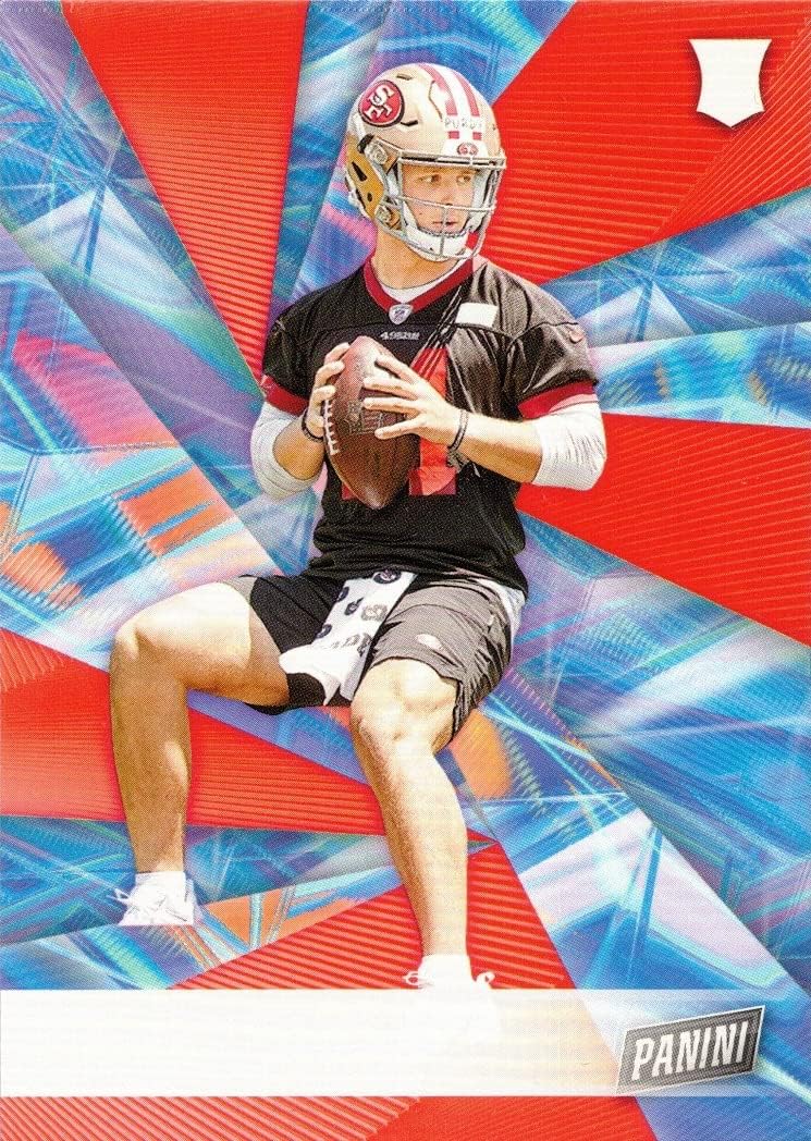 2022 Panini Player of the Day Football #58 Brock Purdy Rookie Card 49ers - ERROR CARD - No Name on Front