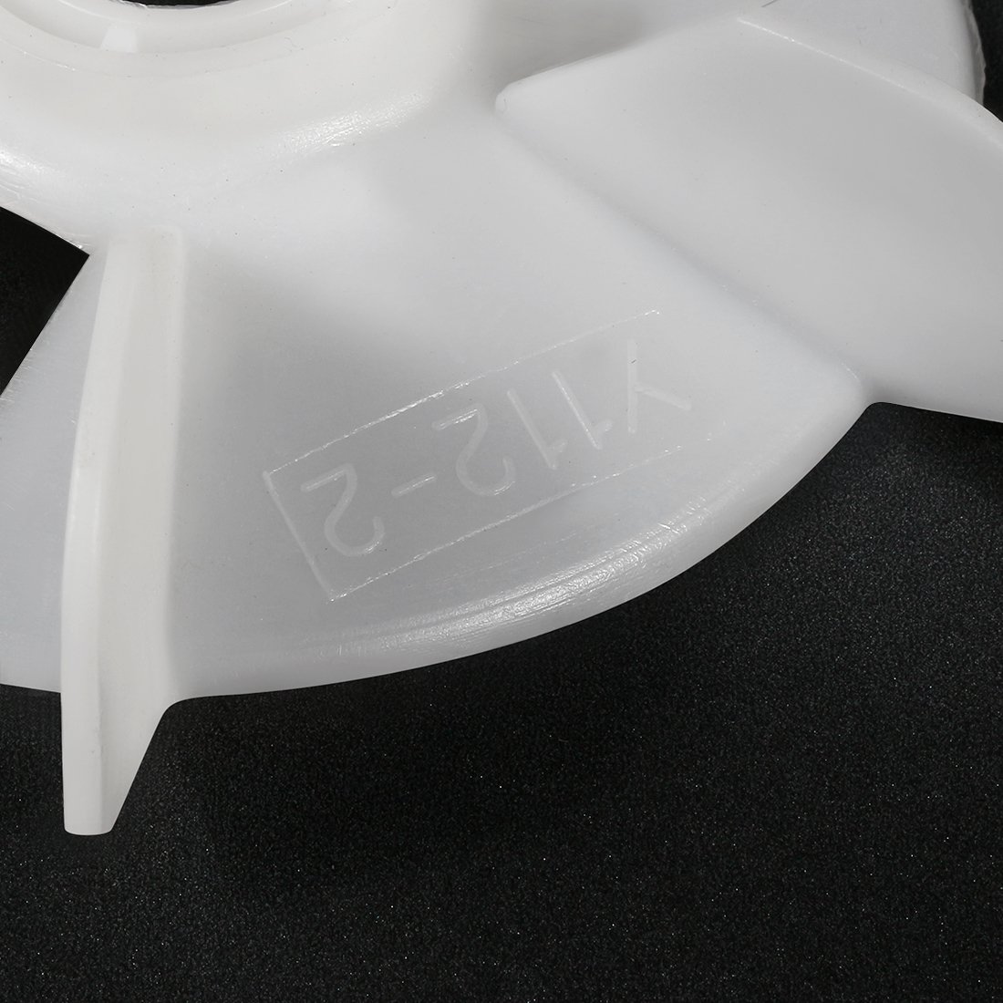 sourcing map 1Pcs 150 * 28mm Reemplazo de eje redondo Blanco 6 Paleta del ventilador del motor del impulsor