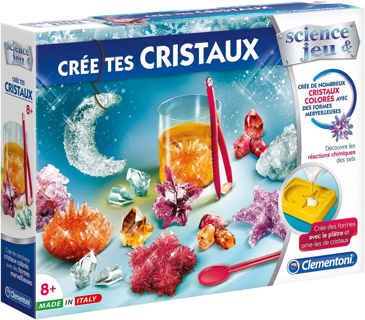 Clementoni Crée tes Cristaux : Jeu Scientifique Educatif et Ludique (8+ Ans) - Image détaillée