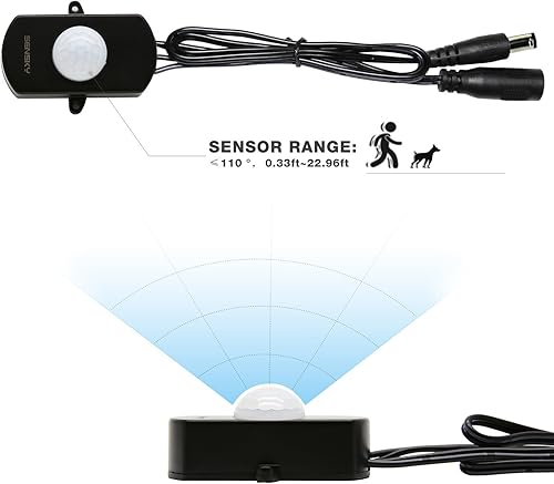 Miniatura 4 de BS010L DC 12V a 30V 3A Mini Pir Sensor de Movimiento, Interruptor de Sensor de Ocupación para Caja Fuerte de Pistola, Armario de Cocina, Despensa,