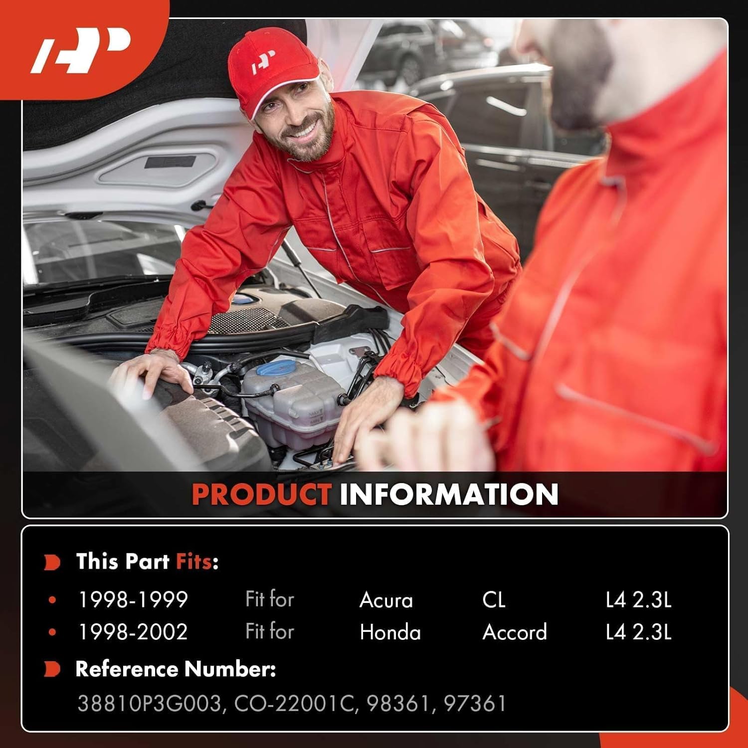 A-Premium A/C Compressor with Clutch Compatible with Acura CL 2.3L 1998-1999, Honda Accord 2.3L 1998-2002