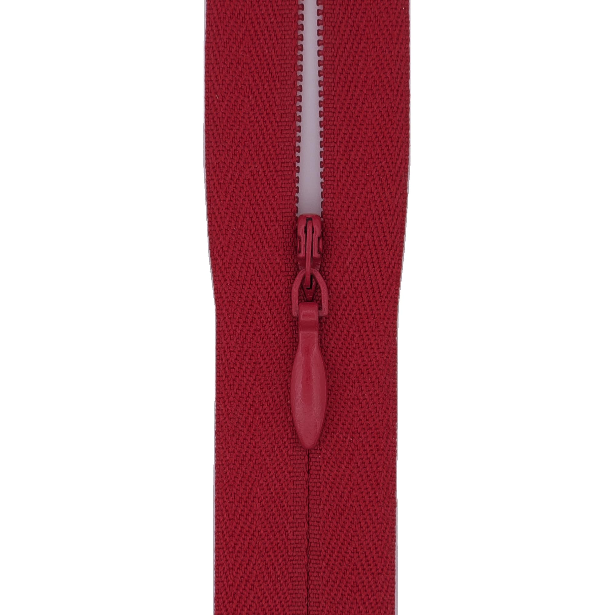 #3 Invisible Zips, 1 Pack, 12 Inch, Deep Cranberry Red