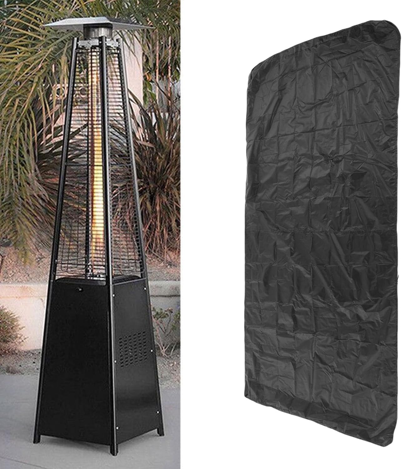 Patio Heater Cover 210D Oxford Fabric Protection for Outdoor Barbecues