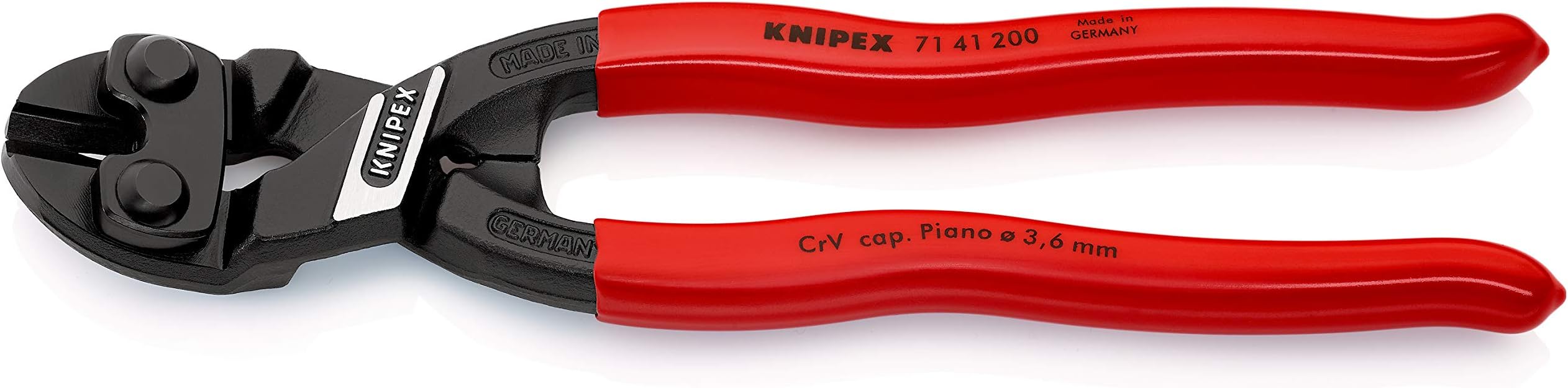 Knipex CoBolt® Compact Bolt Cutter black atramentized, plastic coated 200 mm 71 41 200
