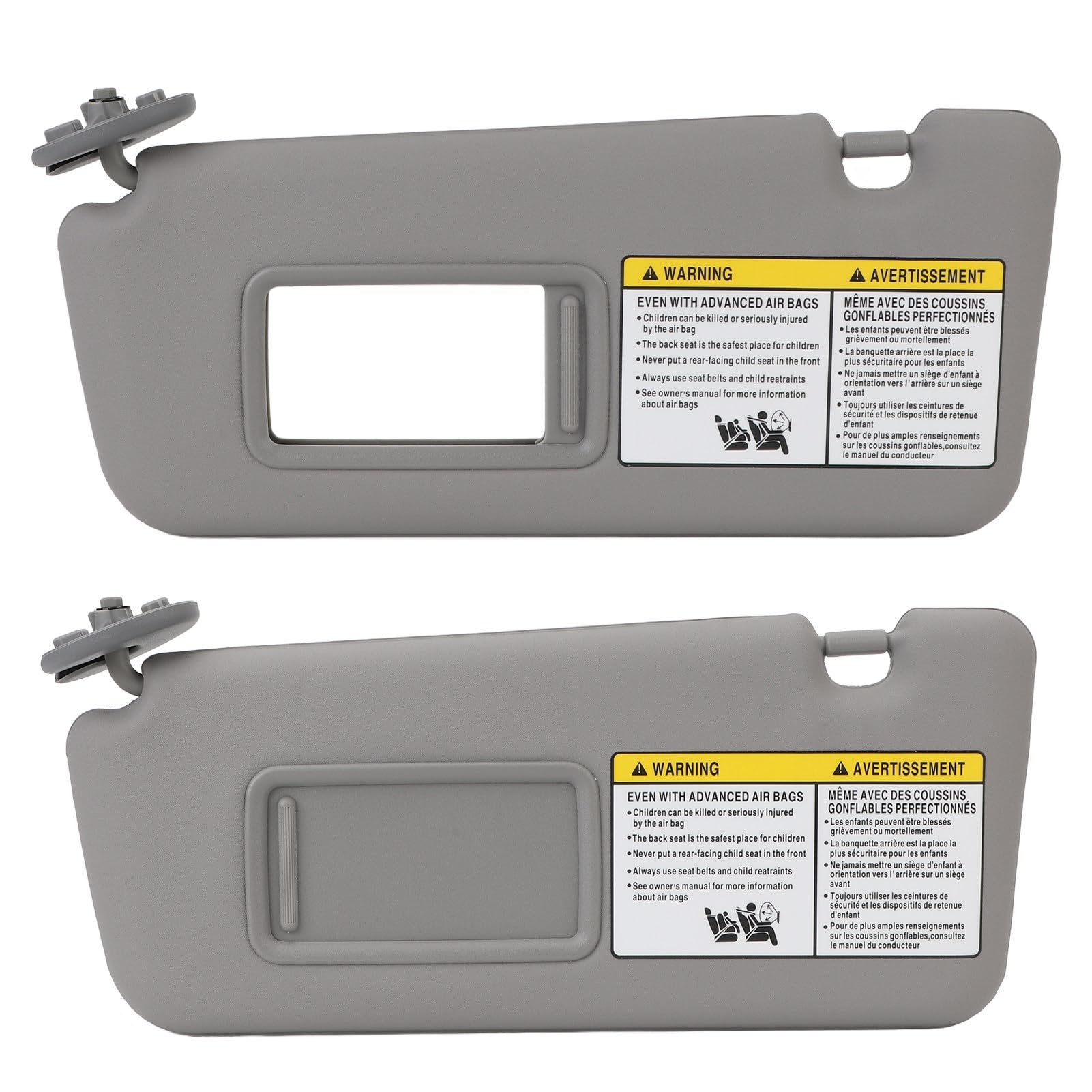 Left Driver Side Sun Visor for RAV4 2004 to 2005, 74320 42420 B0, 7432042420B0 Driver Side Sun Visor Beige with Makeup Mirror Replacement for RAV4 2004 to 2005