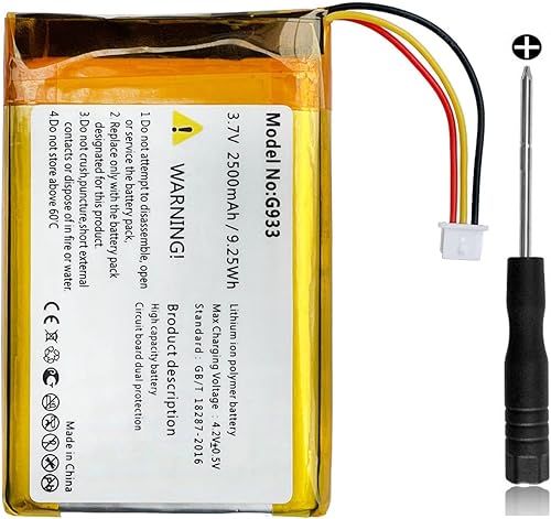 2500mah 533-000132 para batería Logitech G933, G933S, G533, G533S, G935 batería de auriculares