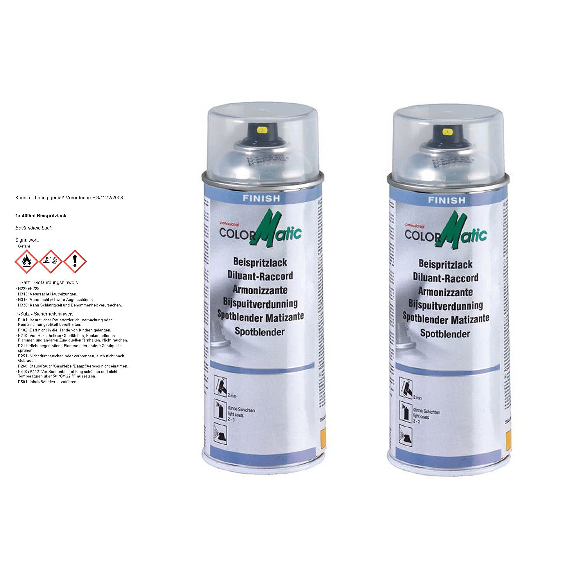 2 X Colormatic 400 ML beispritzlack