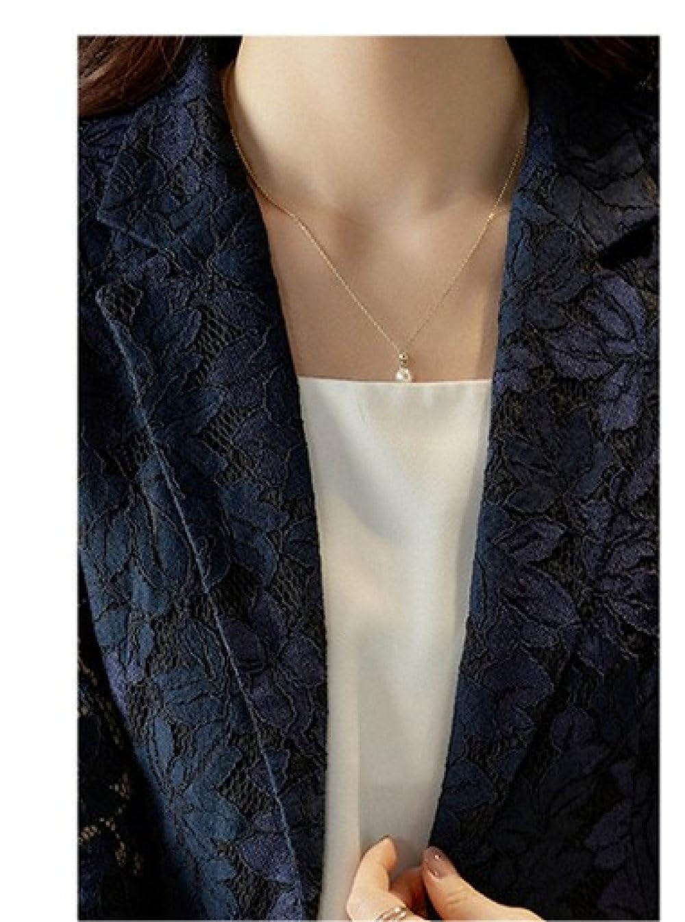 Bolero Mädchen Festlich,Damen-Blazer-Jacke Aus Jacquard-Spitze, Leichter Bolero, Achselzucken, Durchsichtiger, Eleganter Cardigan, Vorne Offen, Anzug-Blazer-Jacke, Eleganter Formeller Abend-Cardigan