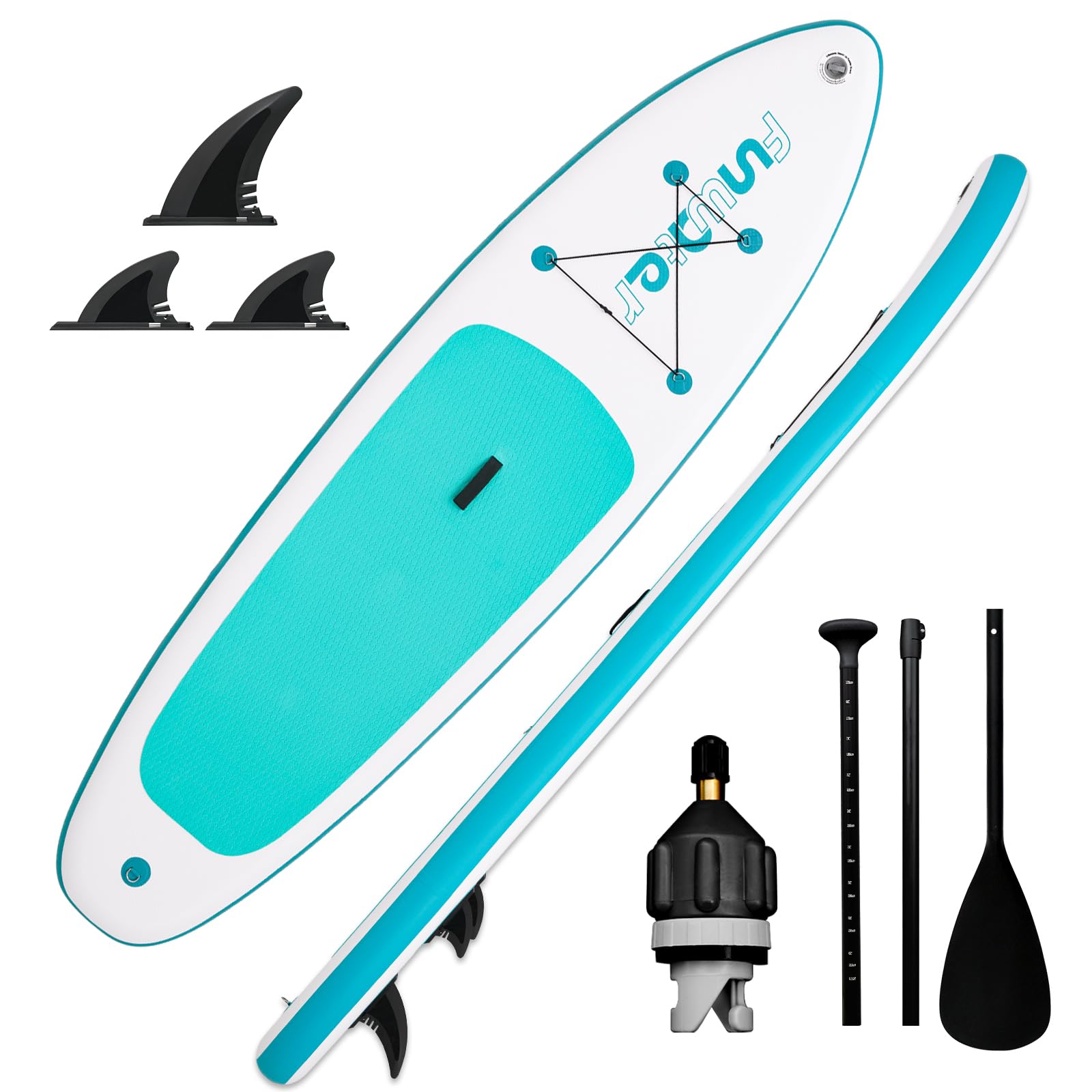 FunWater Tavola SUP Gonfiabile Surf Paddle Board Inflatable, Ultralight SUP per tutti i livelli con Due Accessori Tipo