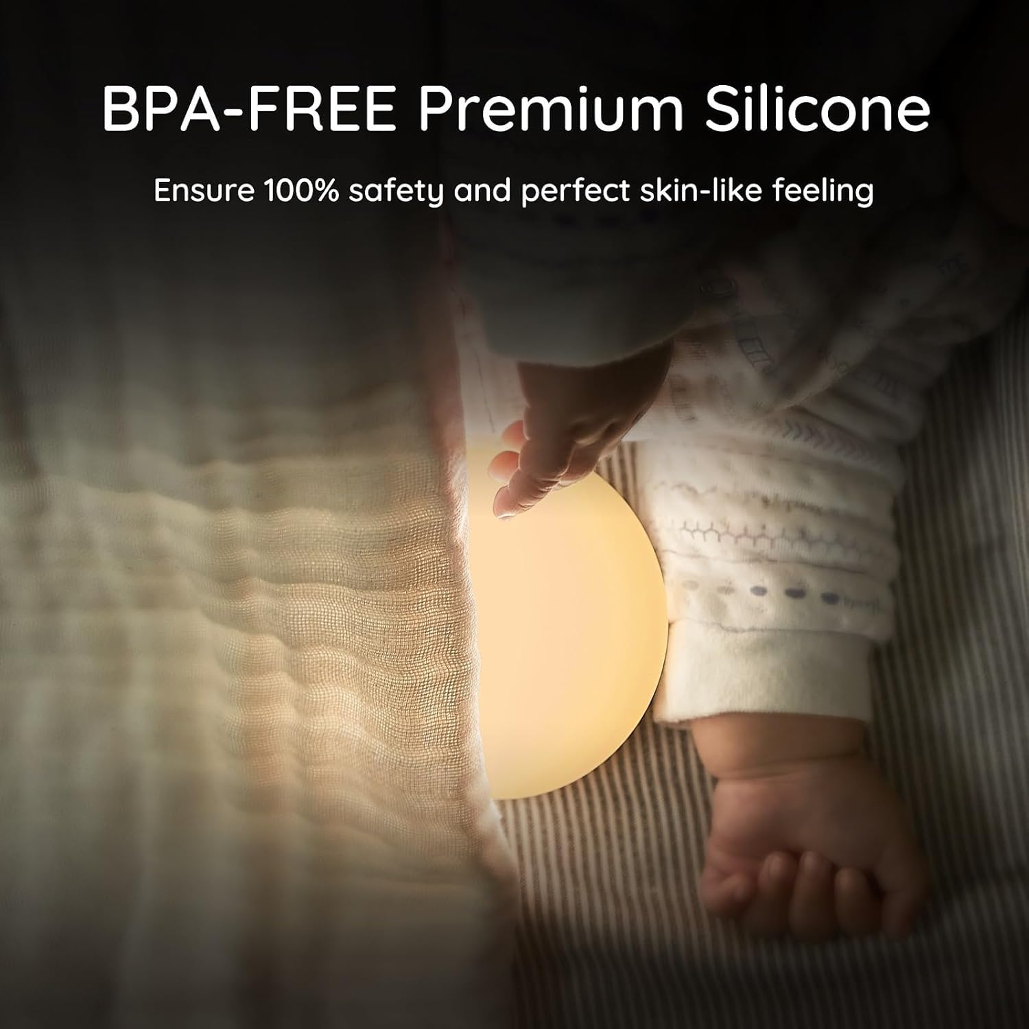 Anico Flip-Nachtlicht für Neugeborene, Babys, Kinderzimmer, Windelwechsel, Stillen, wechselt die Fütterung, Silikon, weich, warm, Nachtlicht, Touch-Steuerung, Dimmer, tragbare Lampe