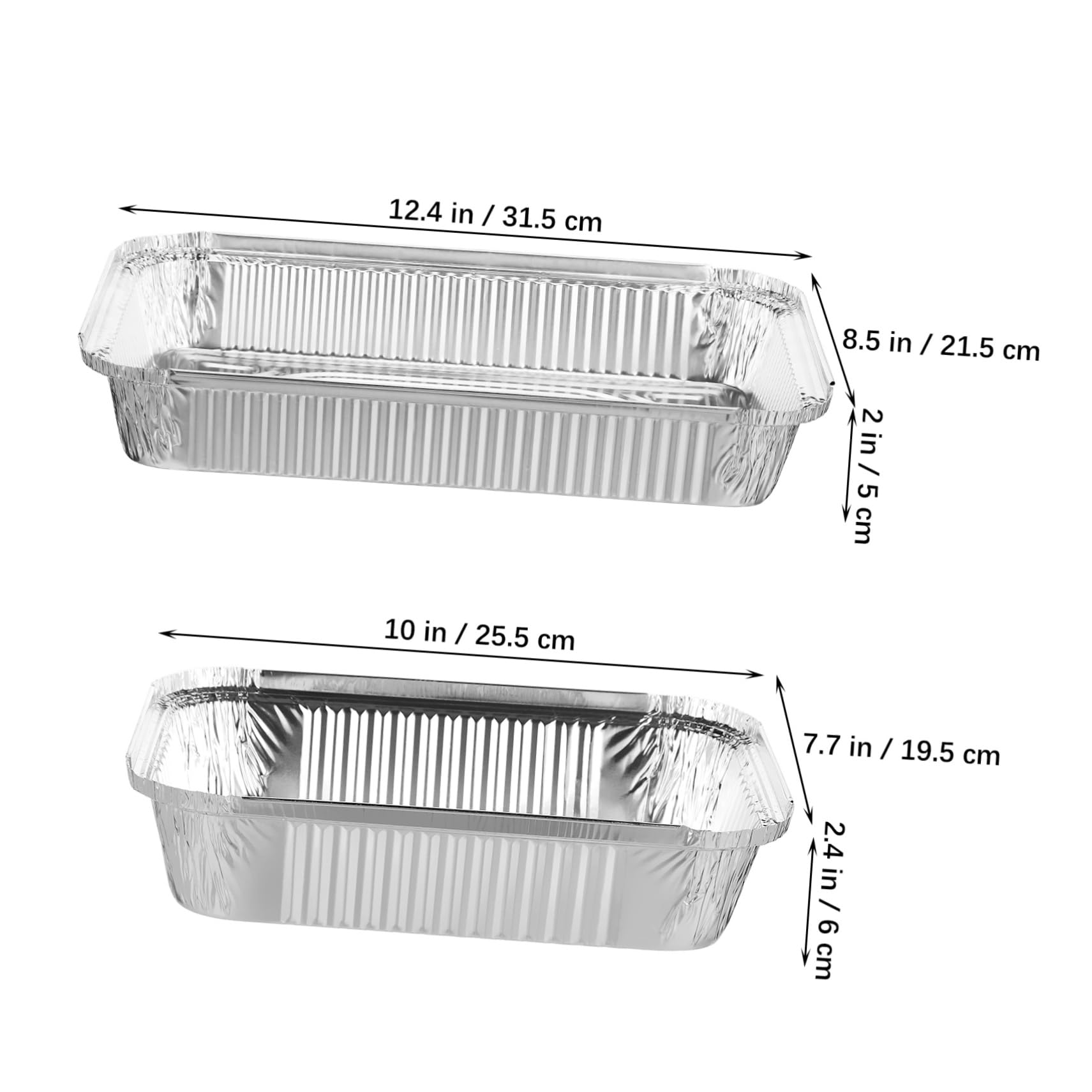 OUNONA 20Pcs Aluminum Foil Pans with Lids Baking Cookie Pans Insulated Food Containers for Meal Prep Takeout Trays Safe Food Grade Aluminum for Easy Storage