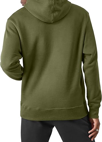 Miniatura 76 de Champion - Sudadera con capucha para hombre, cómoda, de vellón Powerblend (tallas regulares o tallas grandes o altas). Negro - C Logo