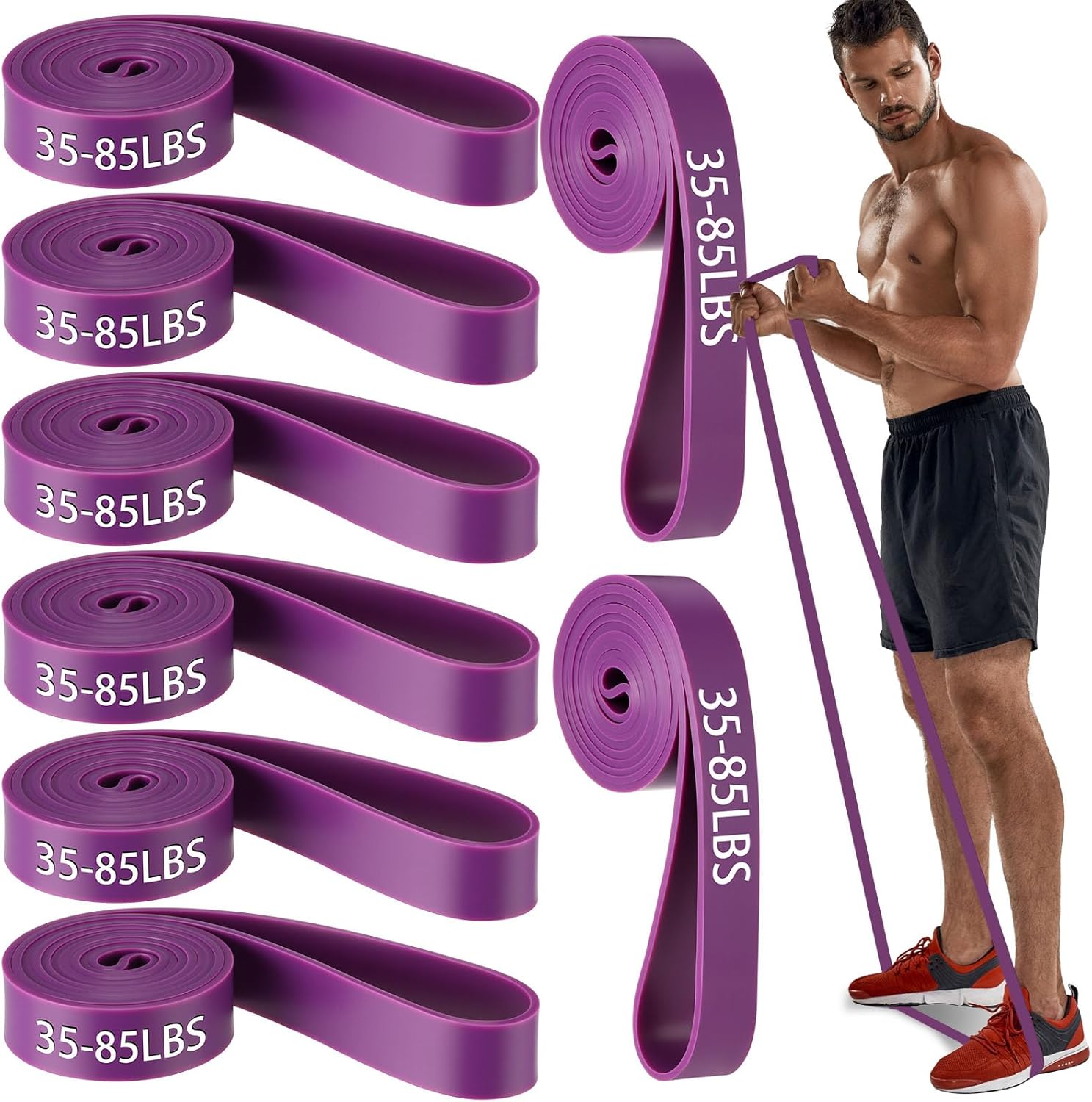 8 Pcs Resistance Bands Pull up Bands Pull up Assistance Bands Exercise Workout Bands for Working Out Muscle Training Physical Therapy Muscle Training Men and Women