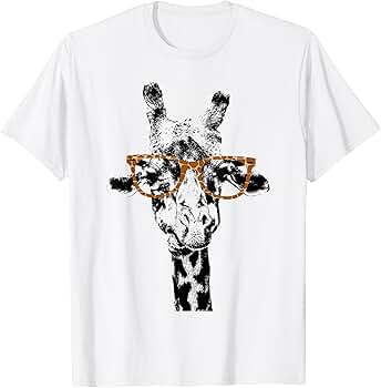 Amazon | ヒップスター キリン グラフィック Tシャツ キリン柄