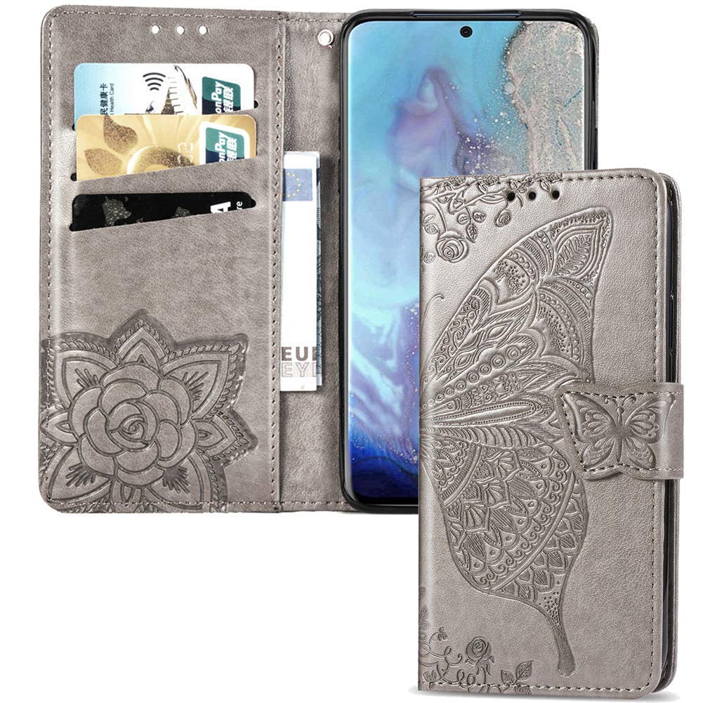 Custodia A Libro Con Portafoglio Per Oppo Reno 4 5G - IMEIKONST Pelle PU Con Supporto, Motivo Mandala Blu - 2