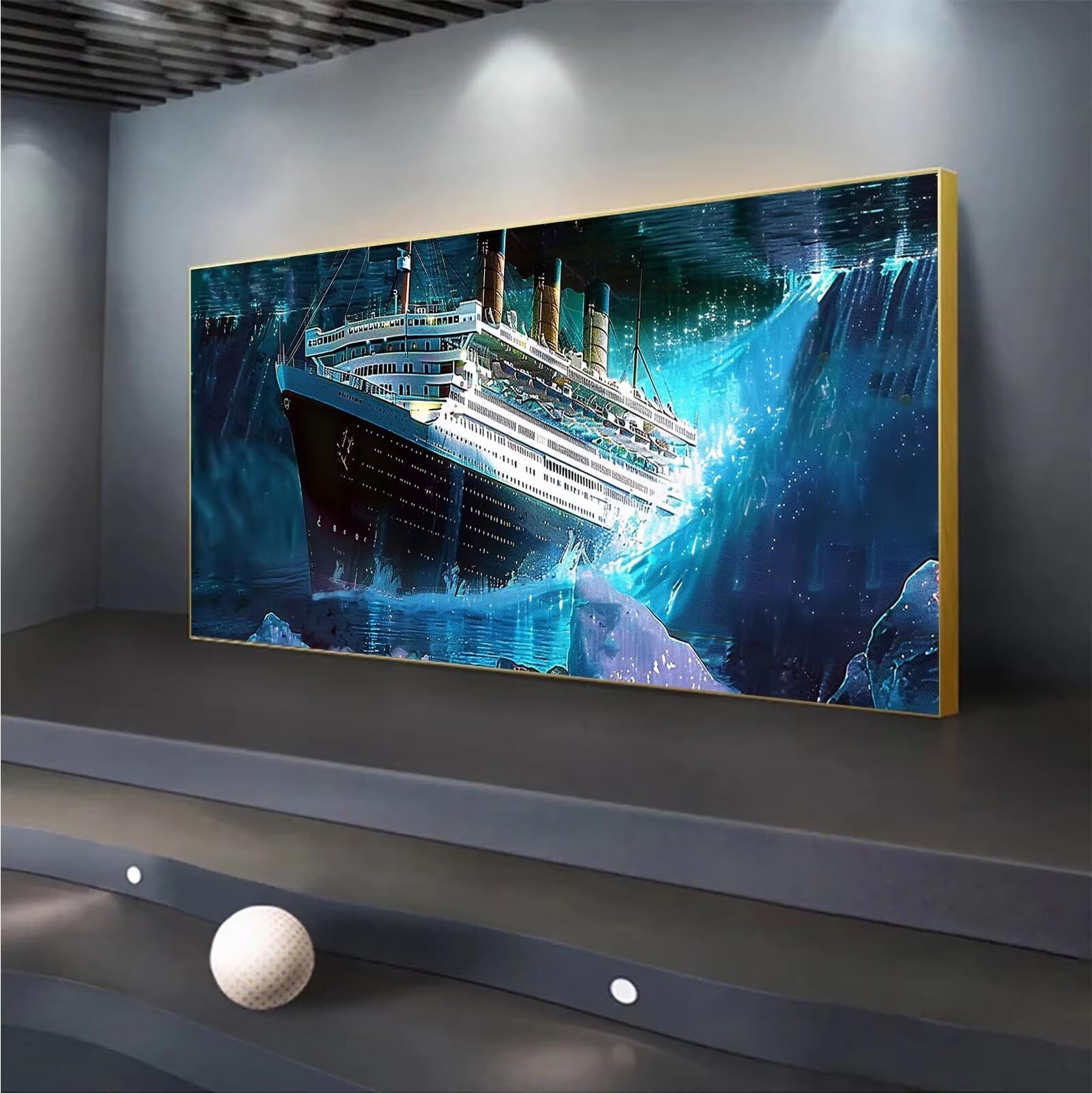 Diamond Painting Kit ‚Titanic‘ – 5D DIY Diamantbild, 30x40 Cm, Mit Zubehör