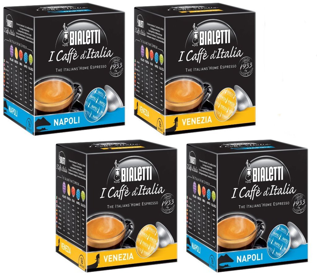 Bialetti: Two Pair Napoli + Venezia Set of 64 Capsules * (2+2) * by Bialetti
