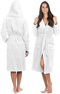 Premium Bademantel Damen aus 100% samtweicher Baumwolle mit Kapuze – elegante Passform in 3 Größen für den perfekten Kuschelfaktor – Morgenmantel Damen flauschig & weich