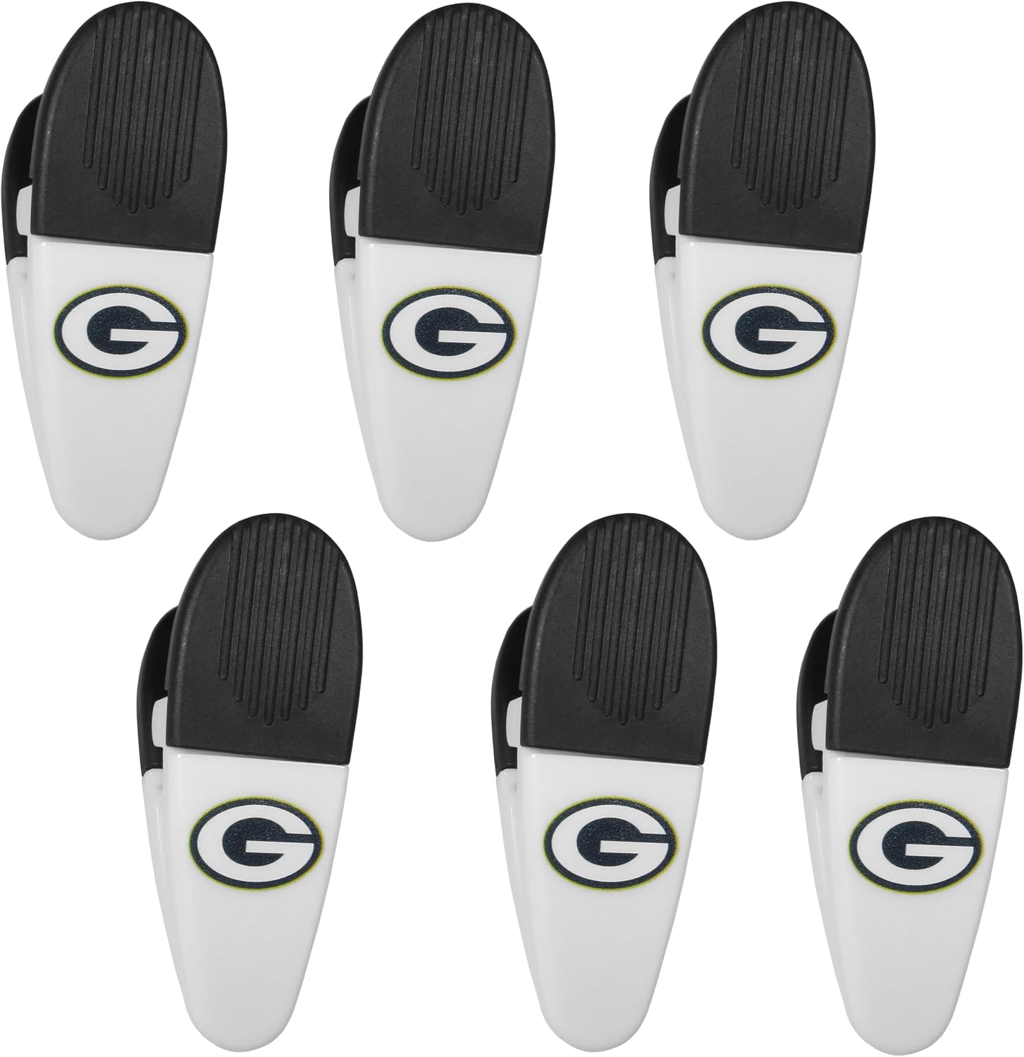 Siskiyou Sports NFL Green Bay Packers Chip Clip Magnets, 6pk White, One Size