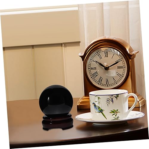 Miniatura 3 de 1 juego de bola de cristal de obsidiana decoración para el hogar decoración de la oficina decoración de la mesa decoración negro adorno bola