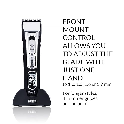 Miniatura 4 de KARMIN T70 - Cortadora de pelo inalámbrica profesional para hombres, recortadora de barba, bigote, herramienta de corte de pelo, cuchillas de