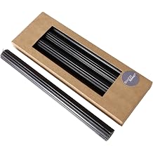 Boltze Classic Taper Candle 4 Pieces, Black, 25 cm, Wax, Ribbed Surface, Classic Design, Taper Candle, Candle, Black Candle, Decoration 2408493
