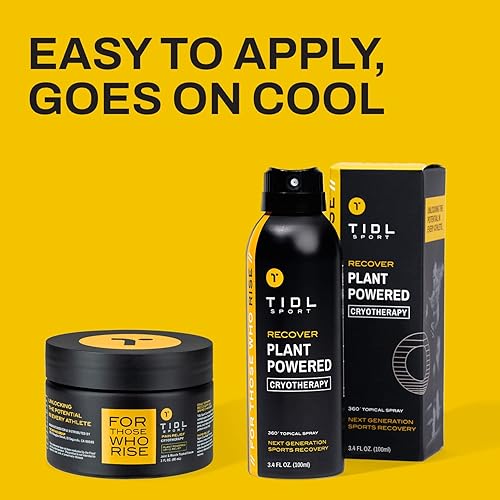 Miniatura 3 de TIDL Set de spray de crioterapia y crema de rendimiento alimentado por plantas, espray de recuperación de cuerpo completo después del entrenamiento