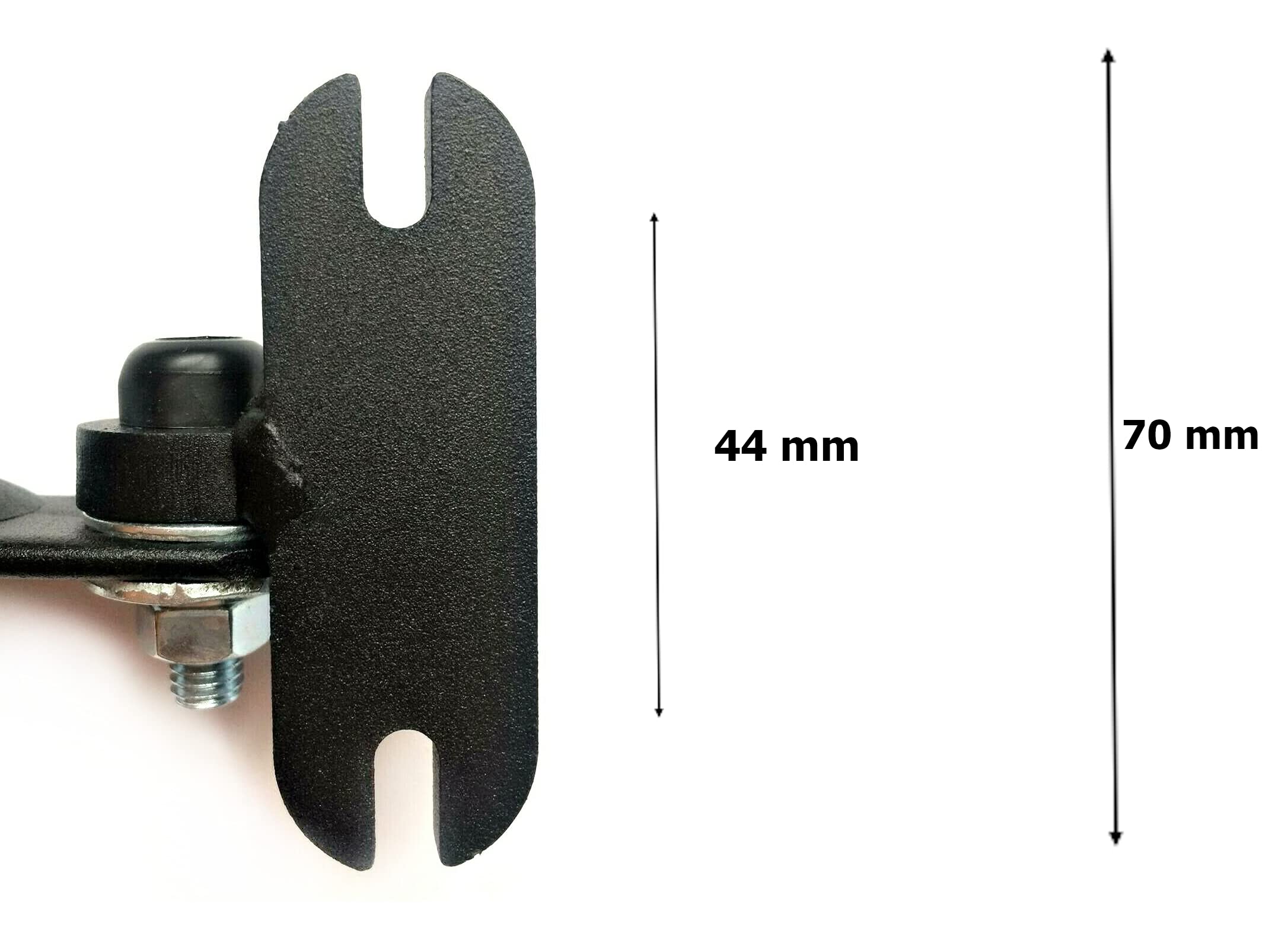 Lot de 2 rétroviseurs extérieurs 232x145 mm Ø 15 Ø 18 E20 pour tracteur, pelleteuse avec support