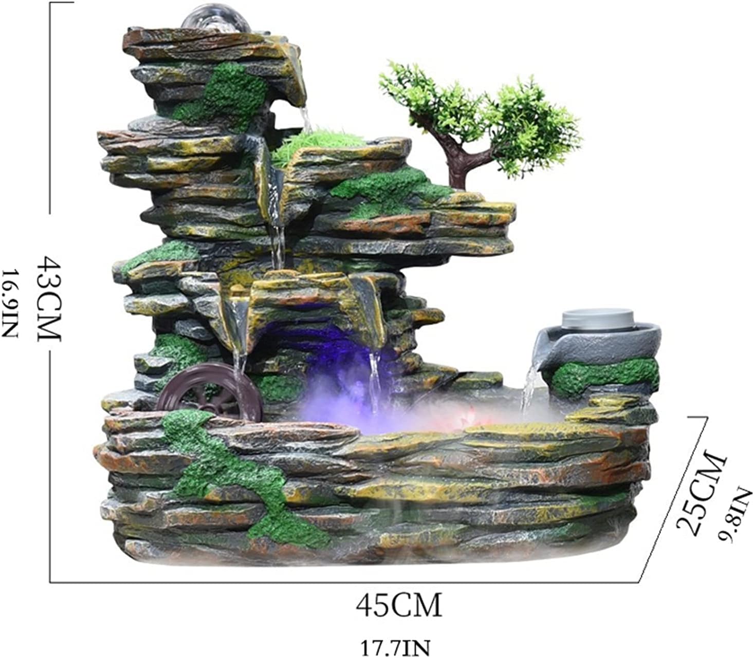 信楽焼 湧き水つくばい響 （竹・循環式モーター付）13号 信楽焼 陶器