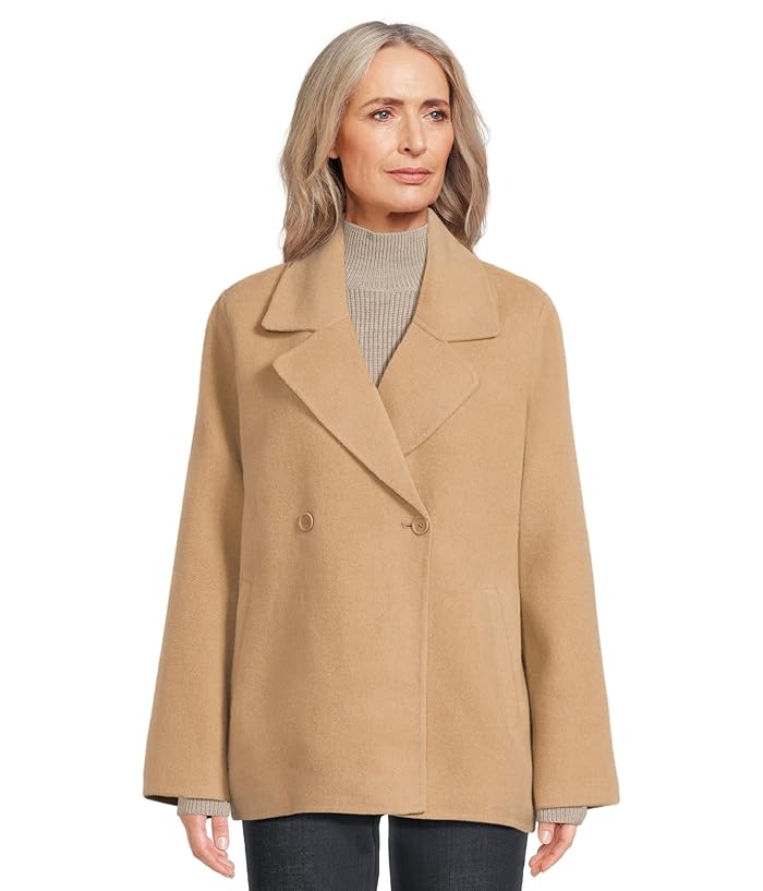Women's Eileen Fisher Doubleface Wool Cloud Trench Coat | 6pm