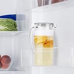 Youngever 2 Quarts Plastic Pitcher with Lid, Clear Plastic Pitcher Great for Iced Tea, Sangria, Lemonade (Without Infuser)
