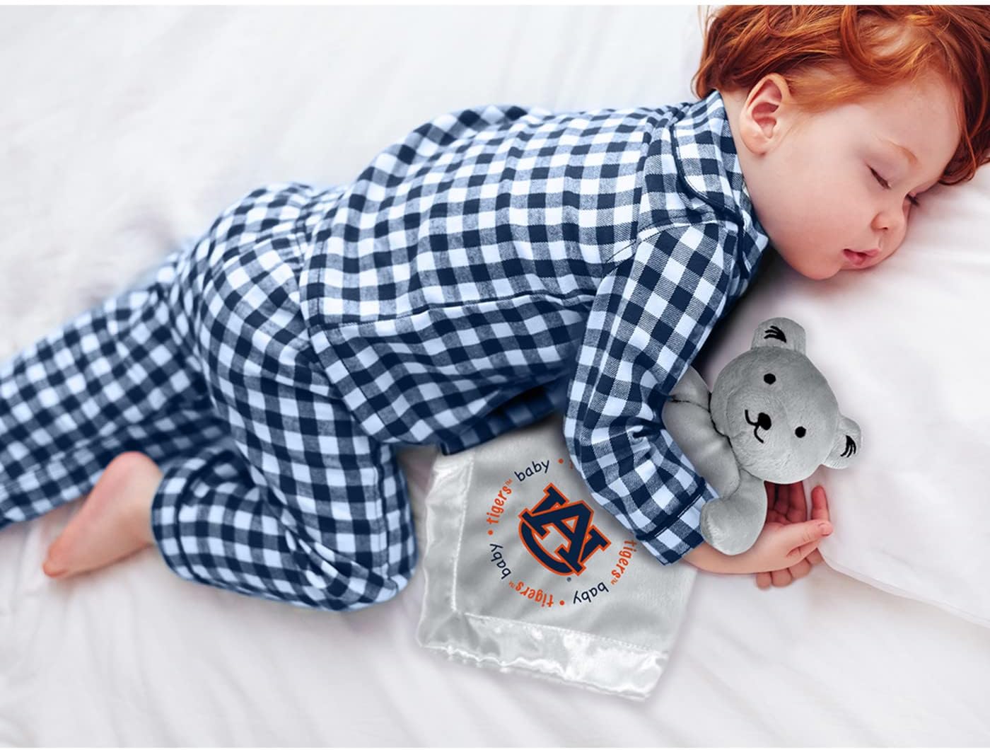 Baby Fanatic NCAA Auburn Tigers Security Bear Blanket, One Size, Gray - Image 3