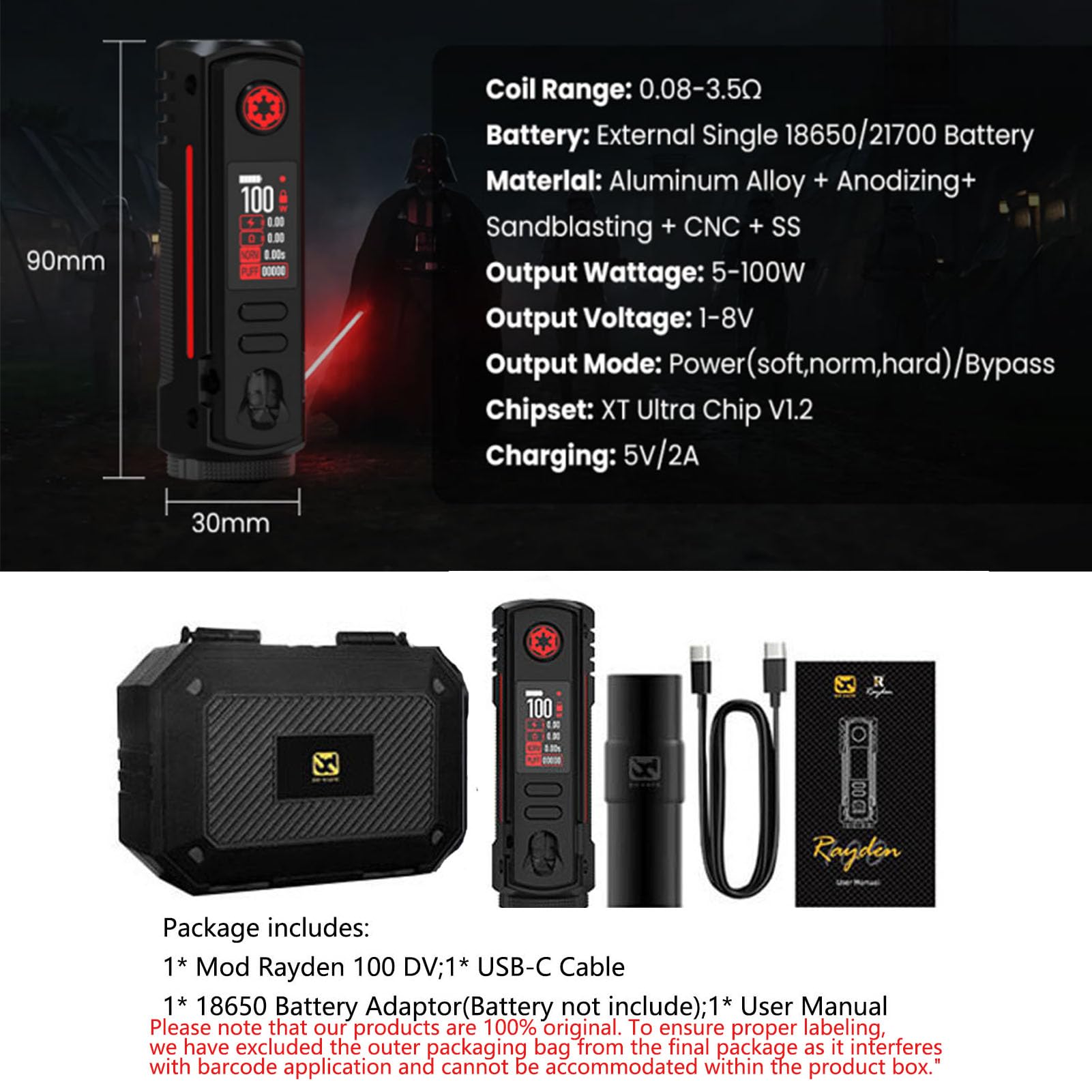 how long does it take to finish a vape MOD RAYDEN 100v2 MILITARY CAMO | BD VAPE | ABSOLUT AUSSERGEWÖHNLICH
