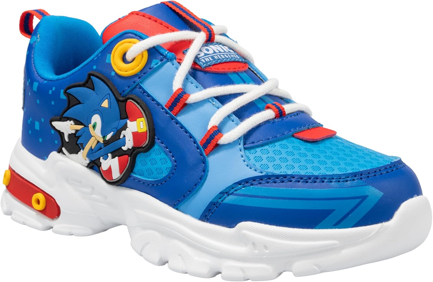 Sonic Sneakers - Officially Licensed Sonic Shoes for Boys - Comfortable Running Sneakers, Blue Sega Sonic Graphics, Easy-On Lacing, Great Support - Ideal Holiday or Birthday Gift - Image 6