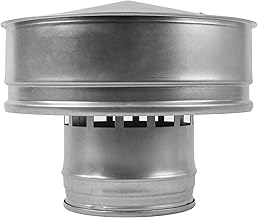 Vent Systems 5 Inch Galvanized Steel Round Roof Vent Cap Exhaust Protector Cap Round All Season Insulation Roof Vent Cover