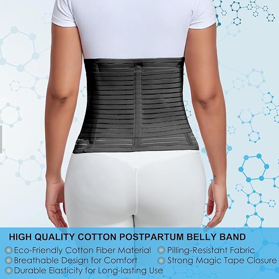 MAMODY Abdominal Binder Compression Belly Wrap for Postpartum Recovery
