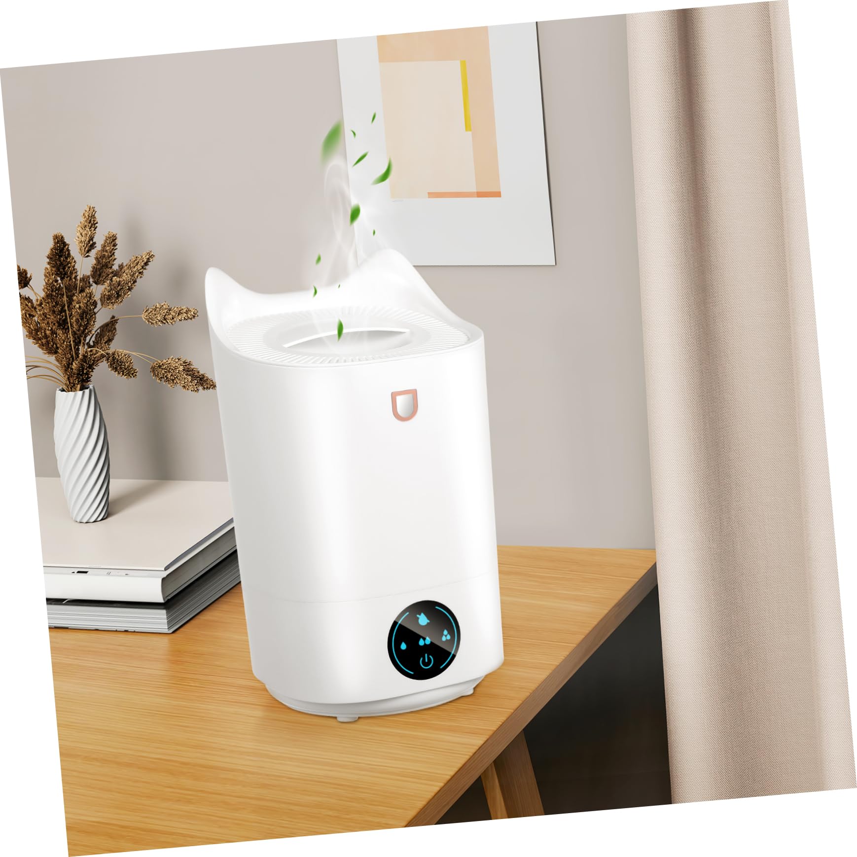 KOMBIUDA Umidificatore Da Scrivania Portatile Con Serbatoio D'acqua Da Funzionamento Silenzioso e Spegnimento Automatico Per Ufficio