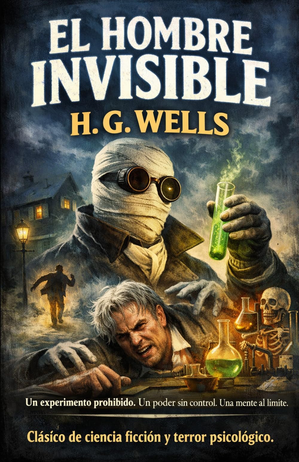 El Hombre Invisible: Un experimento prohibido. Un poder sin control. Una mente al límite. Clásico de ciencia ficción y terror psicológico. (Clásicos de ciencia ficción, fantasía y terror)
