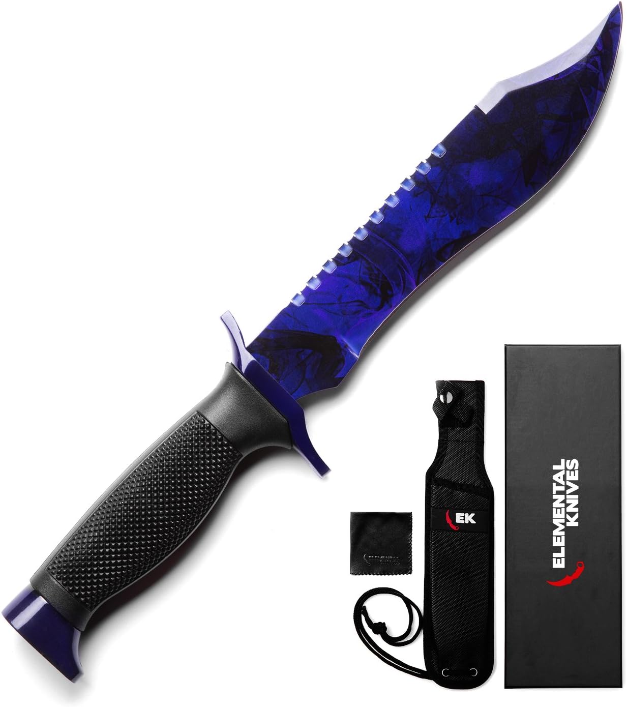 Elemental Knives Black Pearl Doppler Bowie Real CSGO Knife Counter
