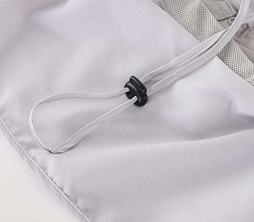 Miniatura 109 de Home Prefer Sombrero para sol para el aire libre con protección UV, secado rápido, unisex con solapa para proteger el cuello Gris cenizo