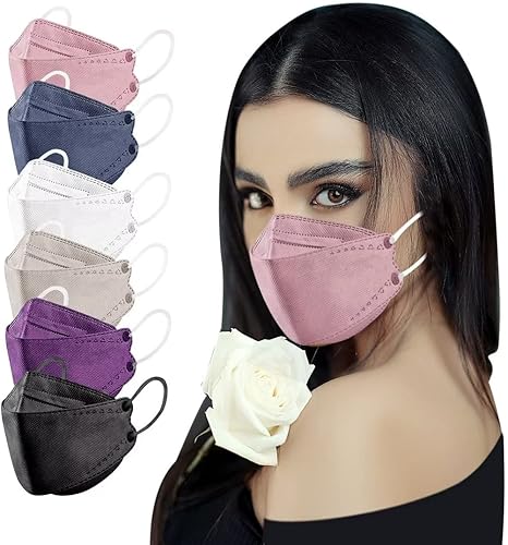 Miniatura 77 de Disposable Face Masks, 4 Layer Face Masks, 50 PCS Adultos 30 Pcs Dusty Rose
