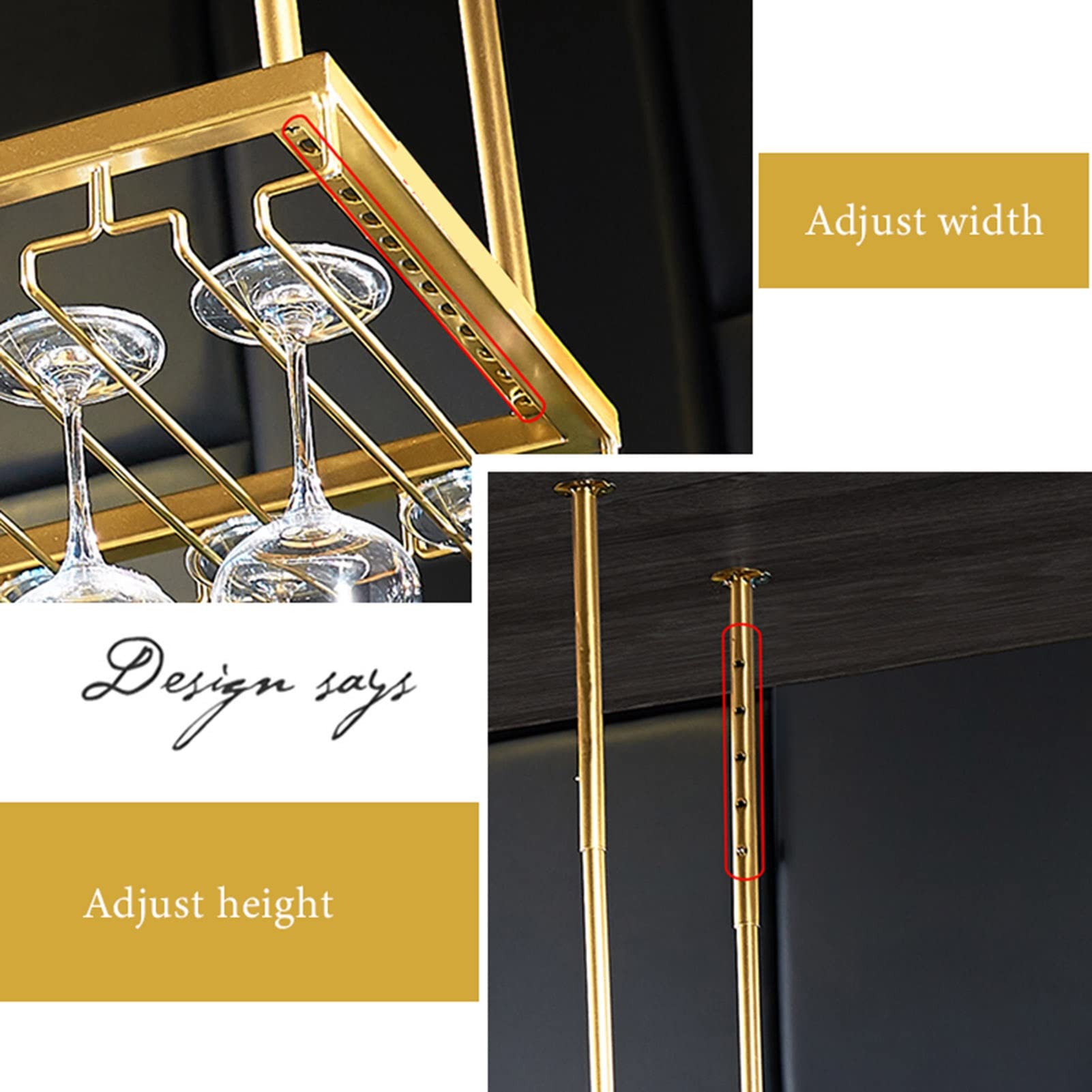Estante de vino ajustable para montar en la pared, elegante soporte negro para botellas para el hogar y el bar, 100 cm x 35 cm, diseño que ahorra espacio, perfecto para amantes del vino y restaurantes